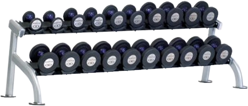 2 tier saddle dumbbell rack